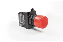 CP Series Plastic 1NC Emergency 30 mm Turn to Release Short Red 22 mm Control Unit